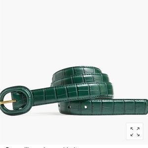J. Crew Factory crocodile embossed belt